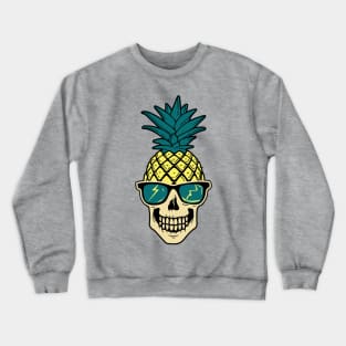 mowhawk pineapple skull Crewneck Sweatshirt